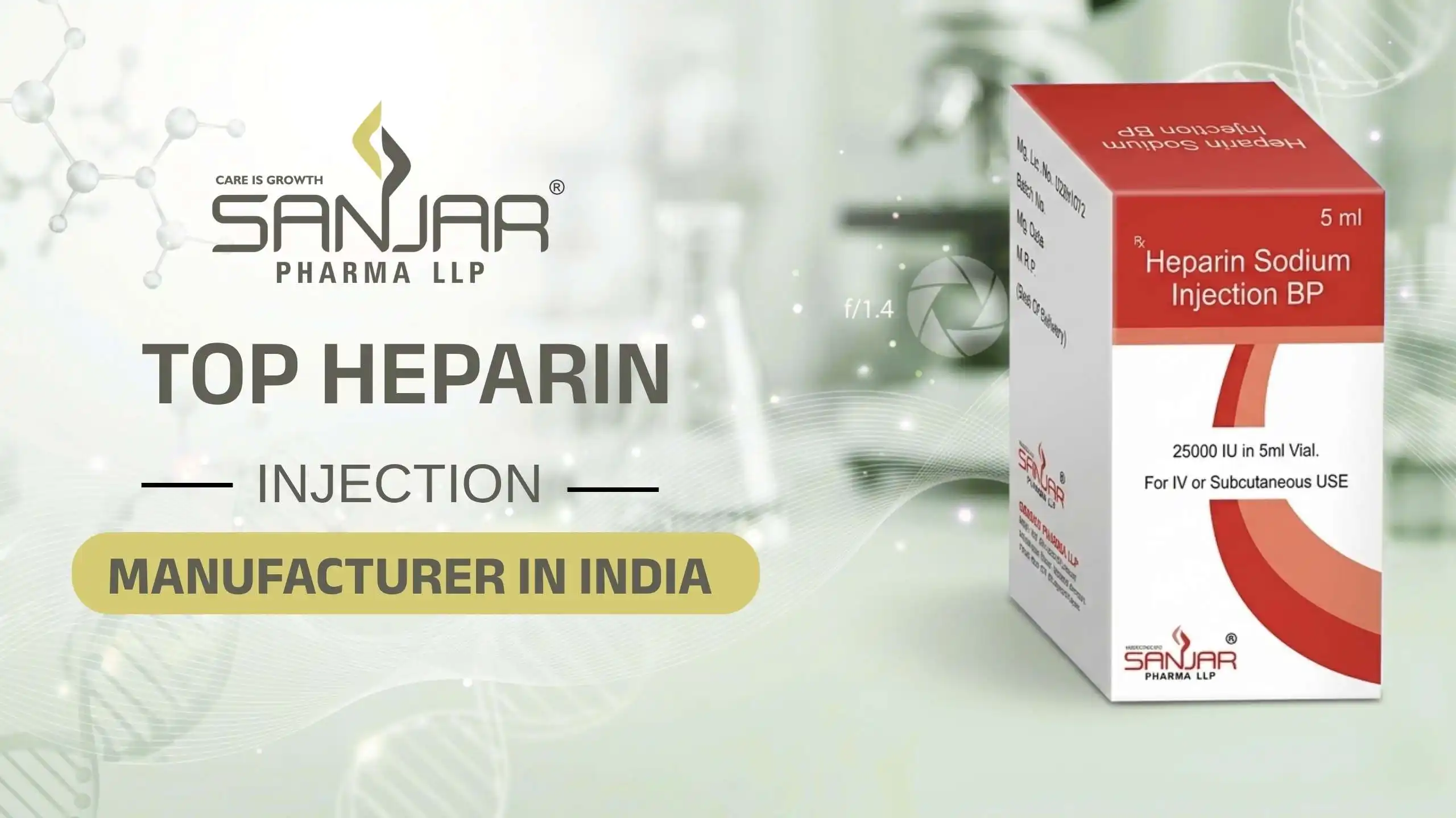 Top Heparin Injection Manufacturer and Supplier In India